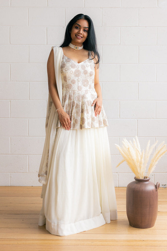 Luna White Lehenga Choli