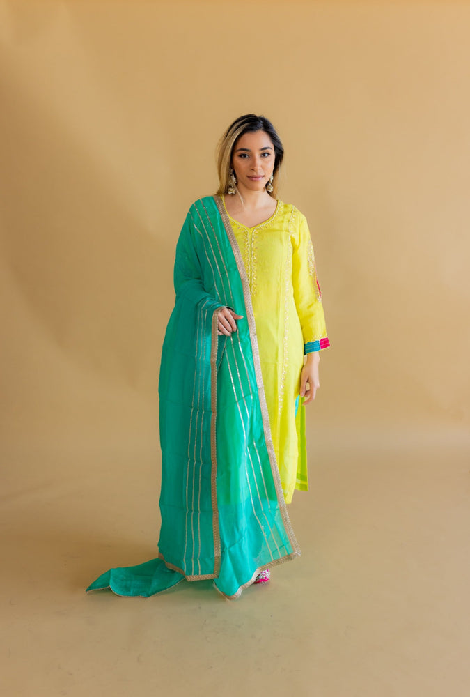 Neon Nights Organza Salwar Kameez