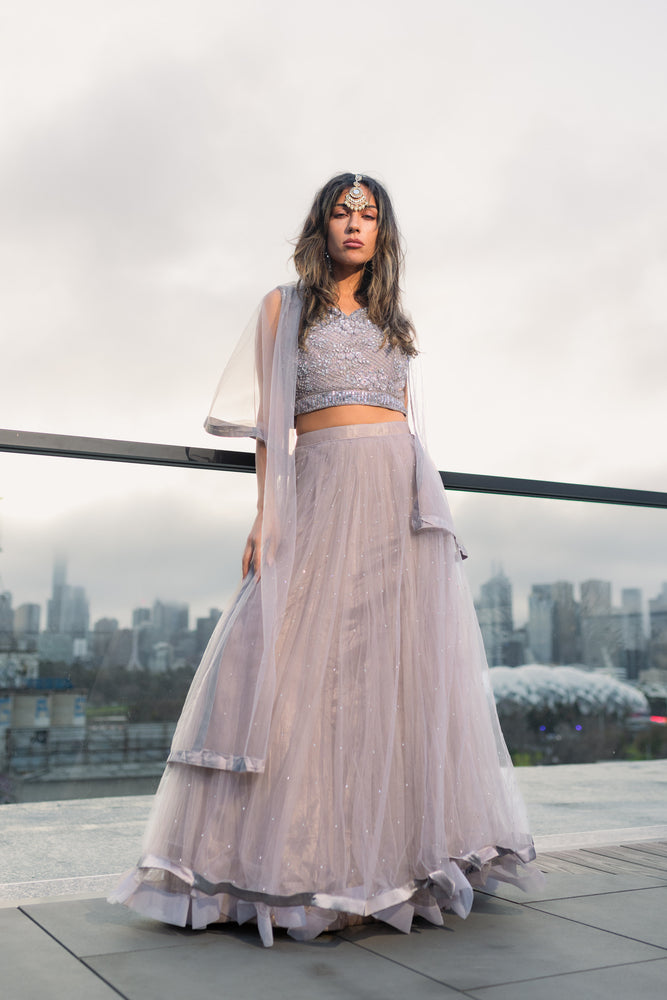 1 of 1 Pastel Brown Lehenga