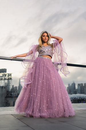 1 of 1 Pastel Pink Lehenga