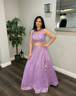 Lavender Embroidered Lehenga Set